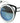 "Felix" Women's Designer Retro Round Cateye Sunglasses with Mirror Lens - Aloha Eyes - 1