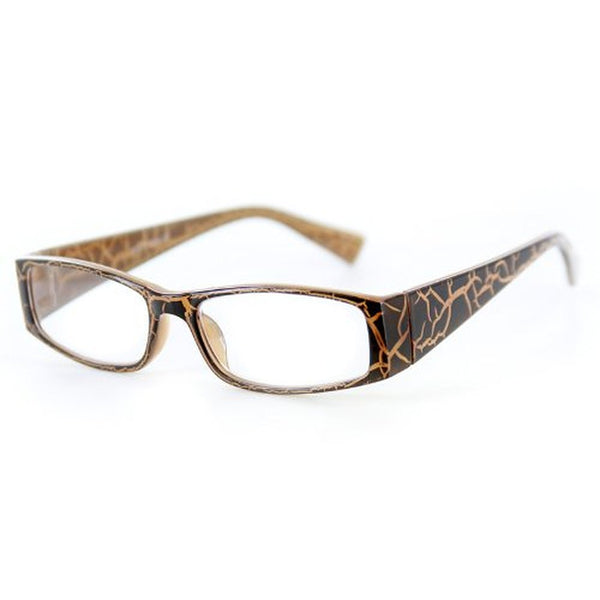 Wild Side Trendy Rectangular Reading Glasses with Animal Print for S Aloha Eyes